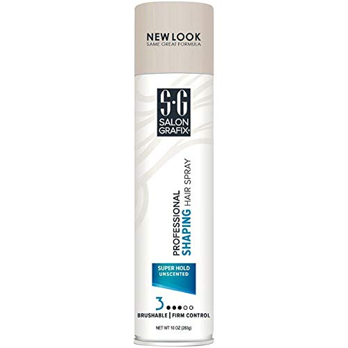 Salon Grafix Professional Super Hold Unscented Shaping Hair Spray, 10-Ounces (3 pack)GET 20% OFF STOREWIDE!