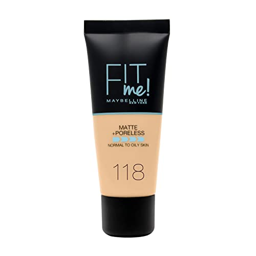 Maybelline New York Fit Me Matte & Poreless Foundation 118 Light Beige 30ml