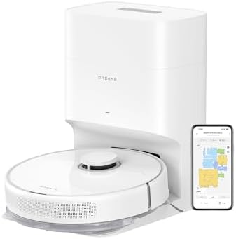DREAME D10 Plus Gen 2 Robot Vacuum and Mop with Self Emptying Base for 90 Days of Cleaning, 6000 Pa Suction and LiDAR Navigation, Obstacle Avoidance, Wi-Fi Connected