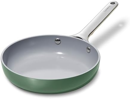 Caraway Nonstick Ceramic Mini Fry Pan (1.05 qt, 8") - Non Toxic, PTFE & PFOA Free - Oven Safe & Compatible with All Stovetops (Gas, Electric & Induction) - Sage