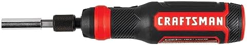 CRAFTSMAN 4V Electric Screwdriver Set, 300 RPM, Micro-USB Charging Port, 3-Stage Battery Charge Indicator (CMHT66718B20)