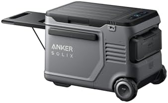Anker SOLIX EverFrost 2 40L Cooler, 42 qt Car Refrigerator, Electric Cooler with 288Wh Battery, Powered by AC/DC or Solar, For Camping, Travel, and Fishing, -4℉ to 68℉ (Only 1 Battery Included)