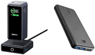 Anker Prime Power Bank 200W, 20,000mAh Portable Charger 3-Port with 100W Charging Base Portable Charger,325 Power Bank(PowerCore Essential 20K),20,000mAh Battery