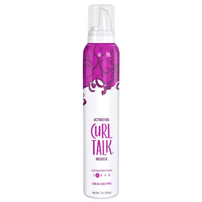 Curl Talk Ṅöẗ Ÿöüṛ Ṁöẗḧëṛ Curl Activating Hair Mousse for Lightweight Hold and frizz-free style - 7 oz