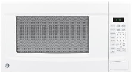 GE GCST14S1WWW Microwave Oven,1,100-watt 7 Auto Cooking Settings, Child-Lock Technology, Kitchen Essentials for The Countertop, Dorm Room or Apartment, 1.4 Cu. Ft, White