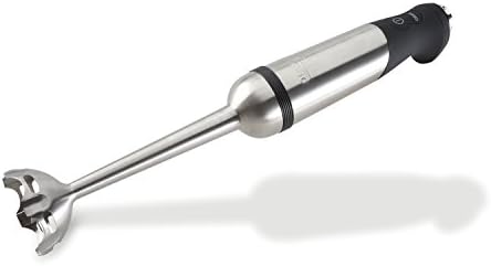 All-Clad Electrics Stainless Steel Immersion Blender 2 Piece Turbo Function 600 Watts Detachable, Variable Speed Control, Hand Blander, 9-1/4-inch