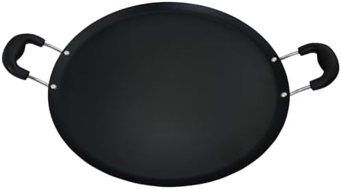 Oster Cocina 111890.01 Zadora Comal Round Carbon Steel with Bakelite Handles, Red