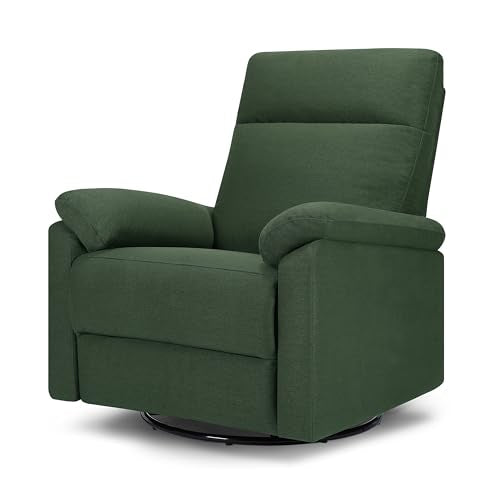 DaVinci Suzy Power Recliner - Swivel Nursery Glider w/USB Port Electric Recliner Chairs for Adults - GREENGUARD Gold Certified - 270° Reclining Rocking Chair for Nursery & Living Room - Pine Green