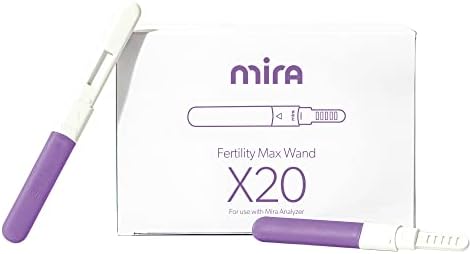 Mira Fertility MAX Wands, Ovulation Test Strips for Women, Monitor and Detect Ovulation at Home, Track PdG, LH and E3G, Use with The Digital Mira Fertility Monitor Kit + App, 20 Tests