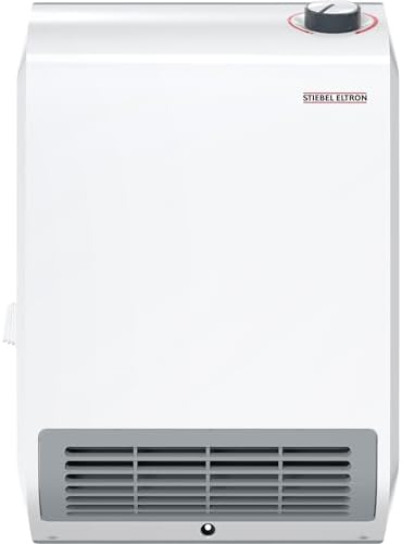Stiebel Eltron 236304 CK Trend Wall-Mounted Electric Fan Heater, 1500W, 120V White