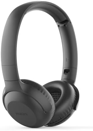 PHILIPS UpBeat UH202 Wireless Bluetooth On Ear Stereo Headphone, with up to 15 Hours Playtime and Flat Folding (TAUH202BK)