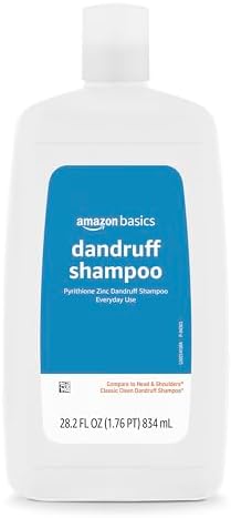 Amazon Basics Dandruff Shampoo for Normal to Oily Hair, 28.2 Fluid Ounces, 1 Pack