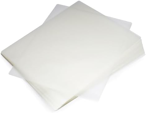 Amazon Basics Clear Thermal Laminating Plastic Paper Laminator Sheets, 9 x 11.5-Inch, 50-Pack, 3mil