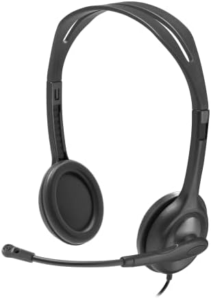 Logitech H111 Stereo Headset with 3.5 mm Audio Jack, Black