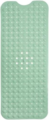 ENKOSI Bath Mat - Large Non Slip Bathtub & Shower Mat - Extra Long 40 x 16 Inch Bathroom Mats for Tub Nonslip Anti Slip Bathmats (40x16 Aqua Green 1-Pack)