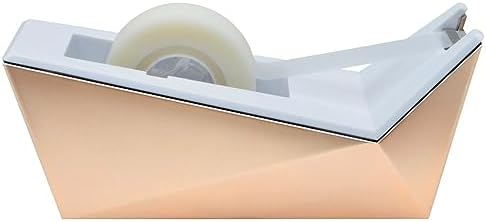 Scotch Facet Design One-Handed Dispenser, with 3/4 x 350 Tape Roll, 1" Core, Copper (C17-CP)
