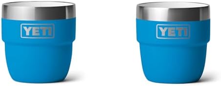 YETI Rambler 4 oz Stackable Cup, Stainless Steel, Vacuum Insulated Espresso/Coffee Cup, 2 Pack