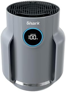 Shark NeverChange Air Purifier Compact Pro with Long-lasting HEPA Exceeding Filtration, For Pet Dander, Dust, Smoke, Allergens, Up to 250 sq. ft. for Bedroom, Home Office, Dorm, HP071BRN (2025)