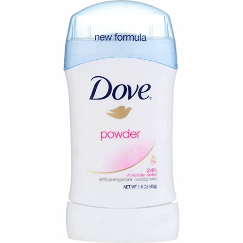 Dove Deodorant 1.6 Ounce Invisible Solid Powder (47ml) (6 Pack)