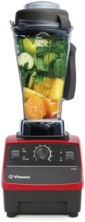 Vitamix 5200 Professional Grade Blender for Smoothies, Food Grinder and Emulsifier, 64oz Pitcher, Red