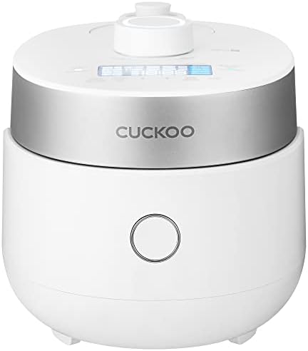 CUCKOO Twin Pressure Rice Cooker 3-Cup Uncooked / 6-Cup Cooked with Induction Heating Technology, 15 Menu Modes with Voice Guide, Small Rice Maker Multi-Cooker & Pressure Cooker (CRP-MHTR0309FW)