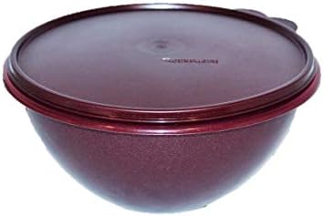 Tupperware Classic Wonderlier Mixing Bowl 11 Cups Sparkle Merlot Burgundy