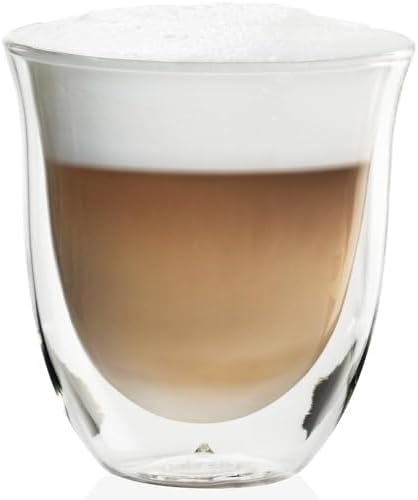 De'Longhi 5513214601 Cappuccino Glasses, 270 milliliters