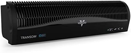 Vornado TRANSOM AE Window Fan with Alexa, 4 Speeds, Reversible Exhaust Mode, Weather Resistant Case, Whole Room, Black