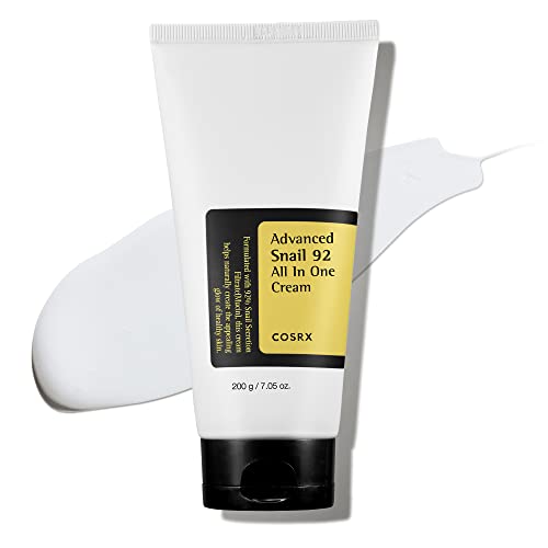 COSRX Snail Mucin 92% Moisturizer, Daily Repair Face Gel Cream Tube Type for Dry, Sensitive Skin, Not Tested on Animals, No Parabens, No Sulfates, No Phthalates, Korean Skincare (7.05/ 200g *Limited)