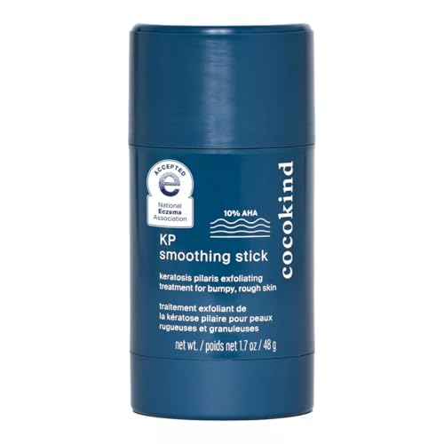 Cocokind KP Smoothing Stick, Mess-Free Keratosis Pilaris Bump Body Scrub, All Skin Types including Sensitive Skin, Fragrance Free, Cruelty Free, Vegan, 1.7 oz