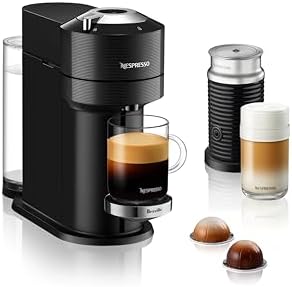 Nespresso Vertuo Next Premium Coffee and Espresso Maker by Breville with Aeroccino Milk Frother