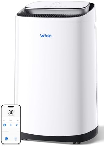 Dehumidifier for Basement 6,000 Sq Ft, 120 Pints Max. Smart Compressor,Intelligent Humidistat, Smart App-Controlled with Darin Hose And App Control for Basement, Bathroom,Living room,Bedroom,Home