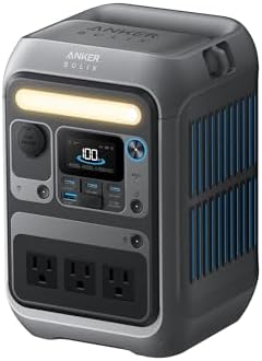 Anker Portable Power Station SOLIX C300, 288Wh LiFePO4 Battery, 300W (600W Surge) Solar Generator, 140W Two-Way Fast Charging, for Outdoor Camping, Traveling, and Emergencies (Solar Panel Optional)