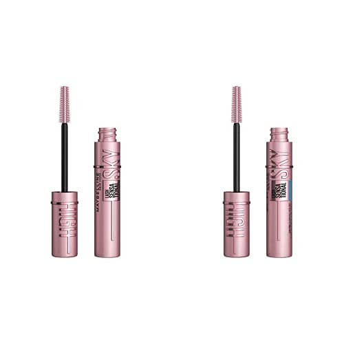 Maybelline Lash Sensational Sky High Waterproof Mascara Makeup, Volumizing, Lengthening, Defining & Lash Sensational Sky High Washable Mascara Makeup, Volumizing, Lengthening, Defining