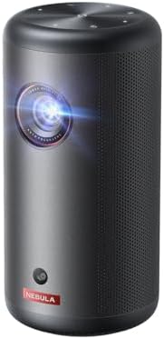 Anker Nebula Capsule 3 GTV Projector, Netflix Officially Licensed, 1080P Smart Mini Projector with Wi-Fi, 2.5 Hrs of Playtime, 120-Inch Display, Dolby Digital, Ultra Portable for Any Space (Renewed)
