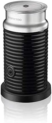 Nespresso Aeroccino 3 One-Touch Non-Stick Milk Frother with Automatic Shut-Off for Hot Milk Foam, Hot Milk, or Cold Froth (Black)