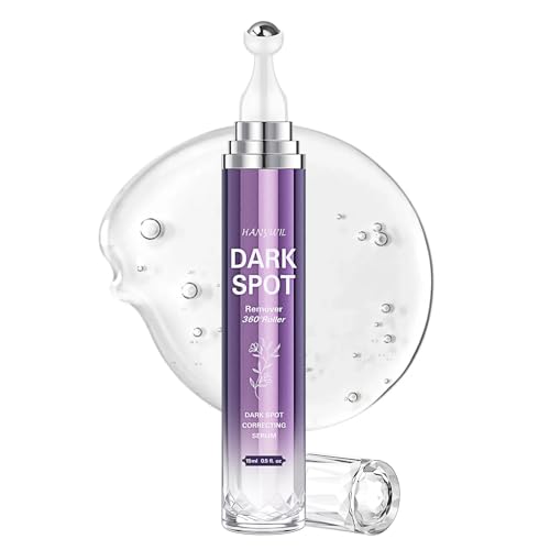 Dark Spot Remover for Face and Body, Dark Spot Corrector Serum, Age Spot Sun Spot Freckles Brown Spot Remover, Melasma Treatment for Face, Skin Care Face Serum with Roller (0.5 Fl Oz)