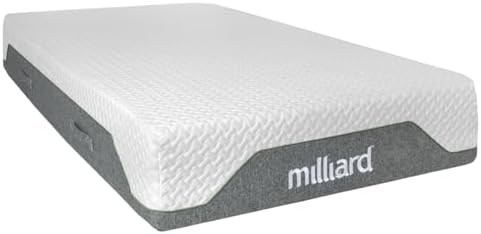 Milliard 10-Inch Memory Foam Twin Size Mattress, Pressure-Relieving - Firm Memory Foam Mattress, Best Mattress for Classic Comfort, Restful Sleep Mattress Firm - Soft Memory Foam Mattress