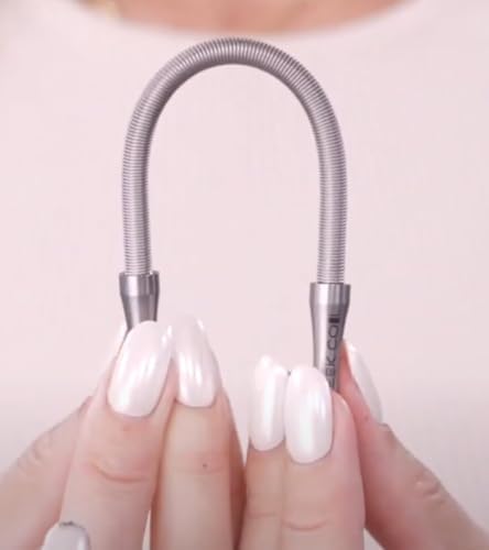 Facial Hair Remover Spring Tool, Pain-Free Hair Removal for Women, 100% Stainless Steel Design, Gentle and Effective, Portable