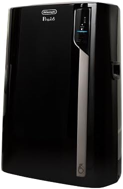 De'Longhi Pinguino Portable Air Conditioner, Black - For Rooms Up to 500 sq. ft. - Cooling, Dehumidifying & Fan Modes - Easy to Use - Washable Filter Included