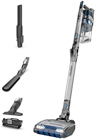 Shark IZ462H Vertex Ultra Lightweight Cordless Stick Vacuum with DuoClean PowerFins, Crevice, Pet Multi-Tool, Anti-Allergen, Brush, Removable Handheld, Flex, Blue, MultiFLEX (Renewed)