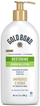 Gold Bond Restoring Hydrating Lotion, 13 oz., With Ceramides & CoQ10, Green Tea, & Vitamin C