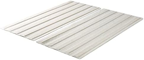 ZINUS Compack Fabric Covered Wood Slats, Bunkie Board, Box Spring Replacement, Full, Natural