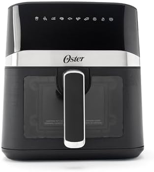 Oster Air Fryer, 4 Quart Digital Air Fryer, Medium Air Fryer with Window