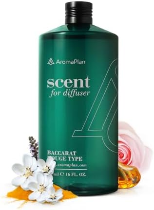 AromaPlan Hotel Scents Inspired by Baccarat Rouge 16 Fl Oz (473ml), Home Luxury Aroma & Hotel Diffuser Oil for Aromatherapy- USA Made, Bigger Bottle, Bolder Aroma & Longer Lasting