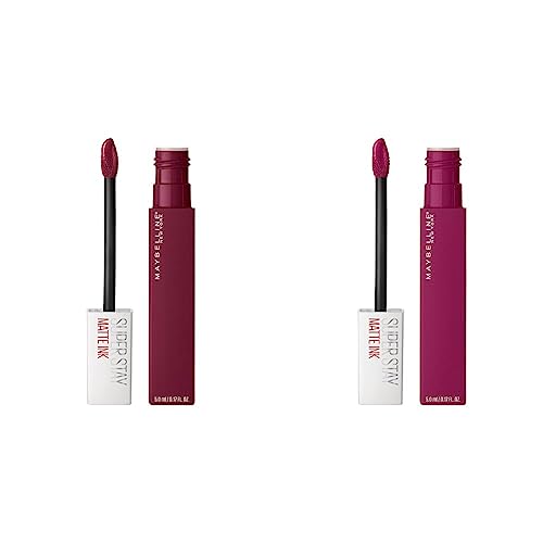 MAYBELLINE Super Stay Matte Ink Liquid Lipstick Cherry Brown & Cranberry Red