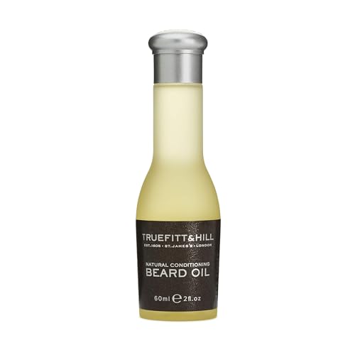 Truefitt & Hill Beard Oil, Packed with Essential Oils for Glide, Moisturizing, Healing, and Conditioning, Apply to Damp Skin, Essential for Comfortable Shave - 2 oz.