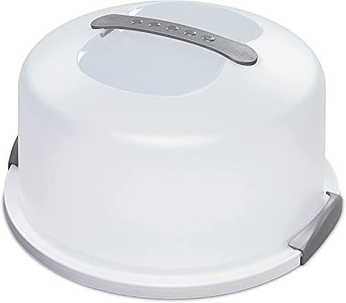 Sterilite 2008004 Cake Server, White (CLEAR, 2)