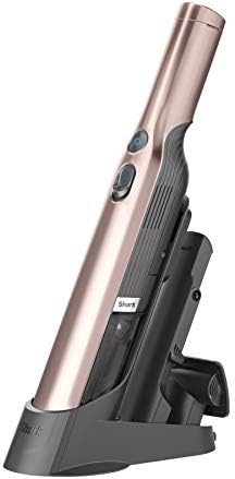 Shark WV201RGBRN WANDVAC Cordless Hand Vac, Lightweight and Portable at 1.4 lbs. with Powerful Suction, Charging Dock, One-Touch Empty for Car & Home, Rose Gold