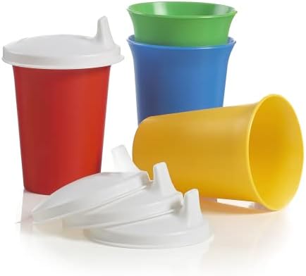 Tupperware Brand Bell Tumblers & Seals - 7 oz (200 mL) - Dishwasher Safe & BPA Free - Durable, Dripless Sippy Cup with Lid for Ages 6-24 Months
